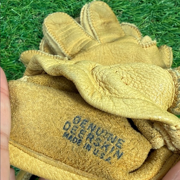 Deerskin Gloves Tan Leather Gloves - Picture 5 of 5